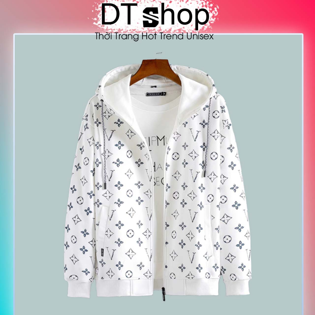 HOT - Áo Khoác Nỉ L.V ❤ Áo Khoác Nỉ Dày Dặn Dáng Rộng Nam Nữ NVA596