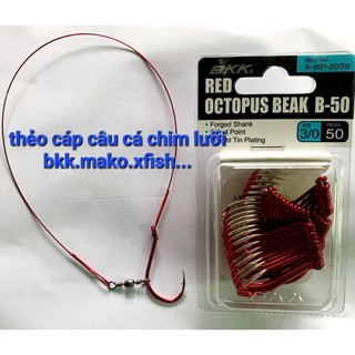 Thẻo cáp câu cá chim kèm lưỡi xịn.
