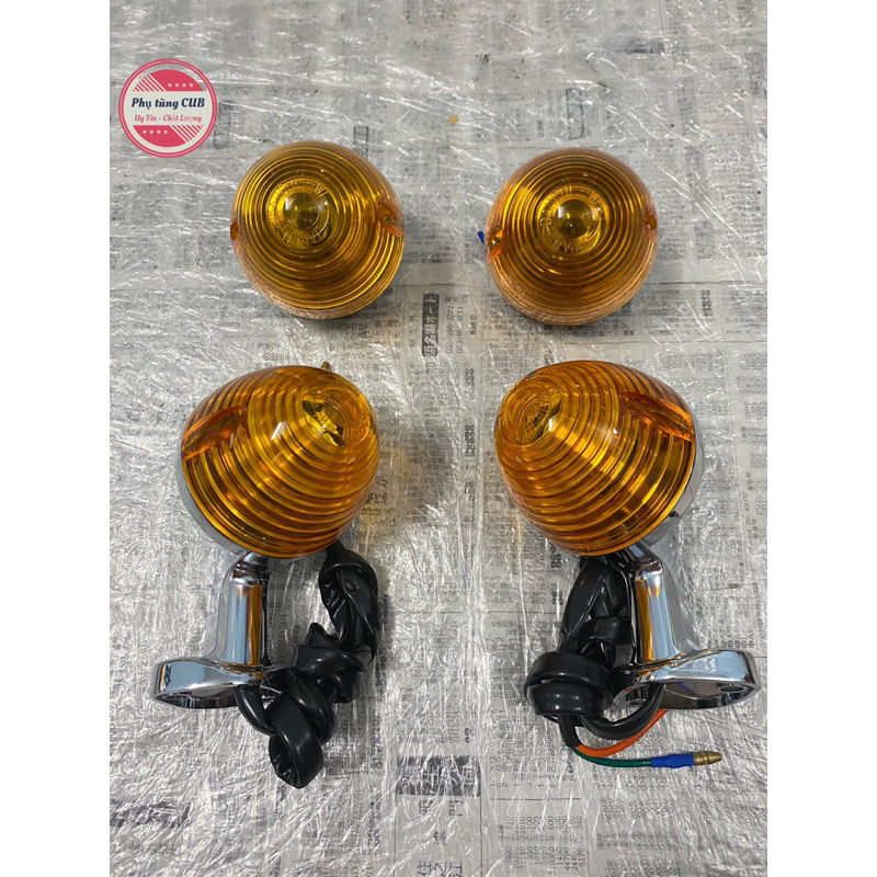 Xi nhan xe cub 78-dame bánh ú ( trước inox, sau atimon thái)