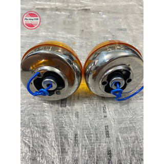 Xi nhan xe cub 78-dame bánh ú ( trước inox, sau atimon thái)