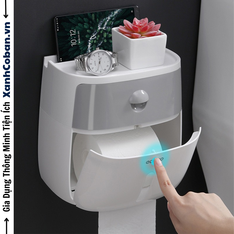 Hộp Đựng Giấy Vệ Sinh 2 Tầng Ecoco