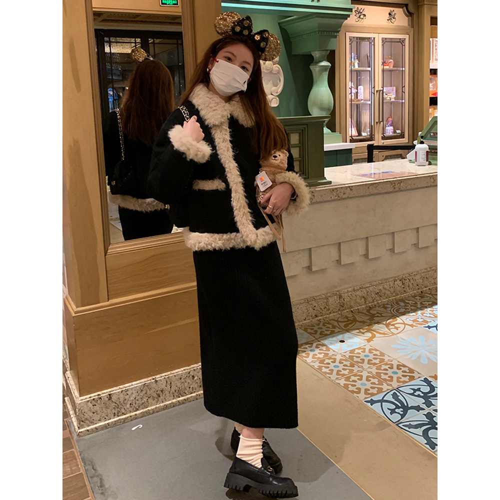 Áo khoác lông cừu - Áo khoác nhung viền lông cừu siêu ấm cho mùa đông hit hot nhất 2023 dandan_1314
