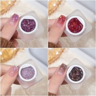 Gel nhũ khổng tước ánh sao vẽ móng sơn móng siêu sáng