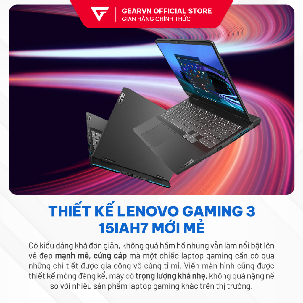 Laptop Lenovo Ideapad Gaming 3 15IAH7 82S9006YVN | BigBuy360 - bigbuy360.vn