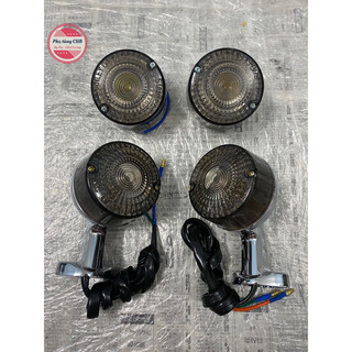 Bộ xi nhan xe cub 81-86 chụp màu khói