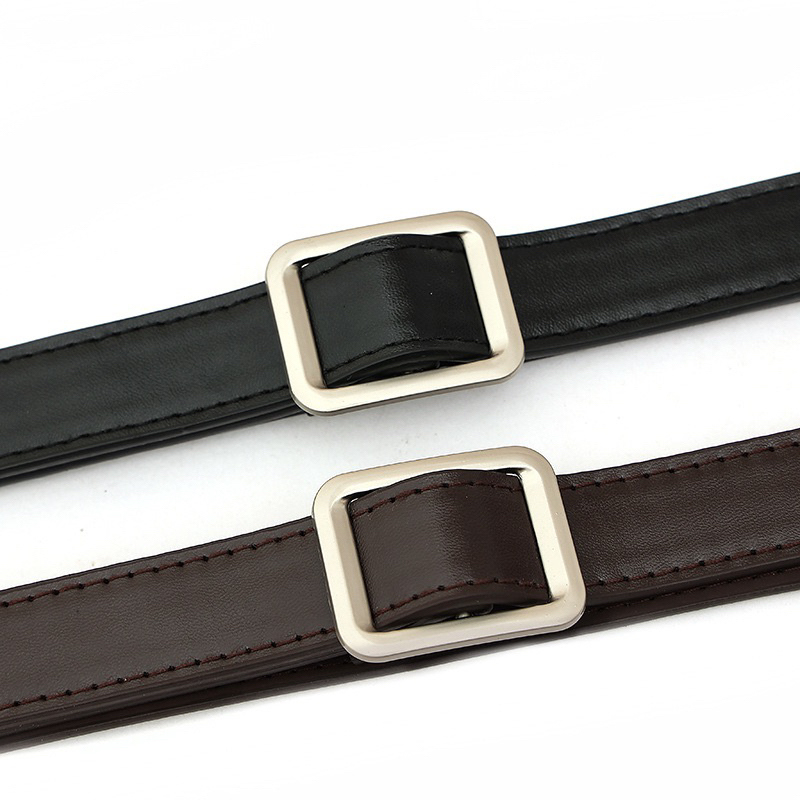 Dây thắt lưng Nịt Ulzzang mặt vuông không gài Belt nịt lưng khoá tự điều chỉnh phong cách Hàn Quốc