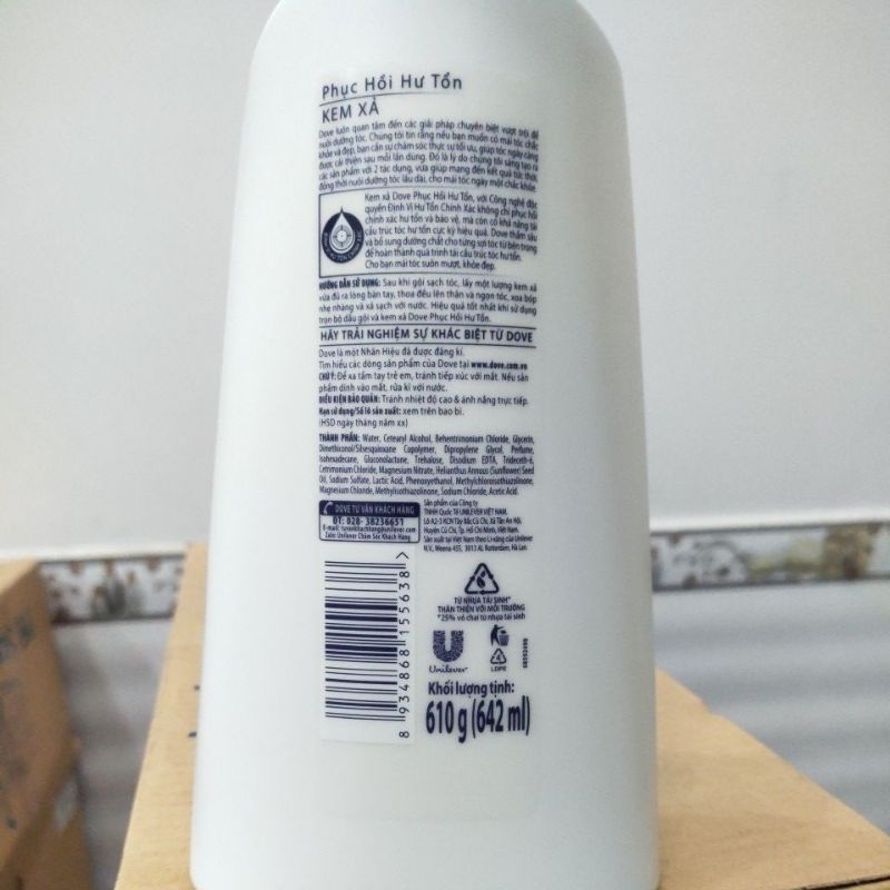 Kem xả dove 642ml