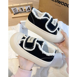 Giày thể thao nữ ulzzang cổ thấp hai màu cá tính phong cách ăn mày siêu hot