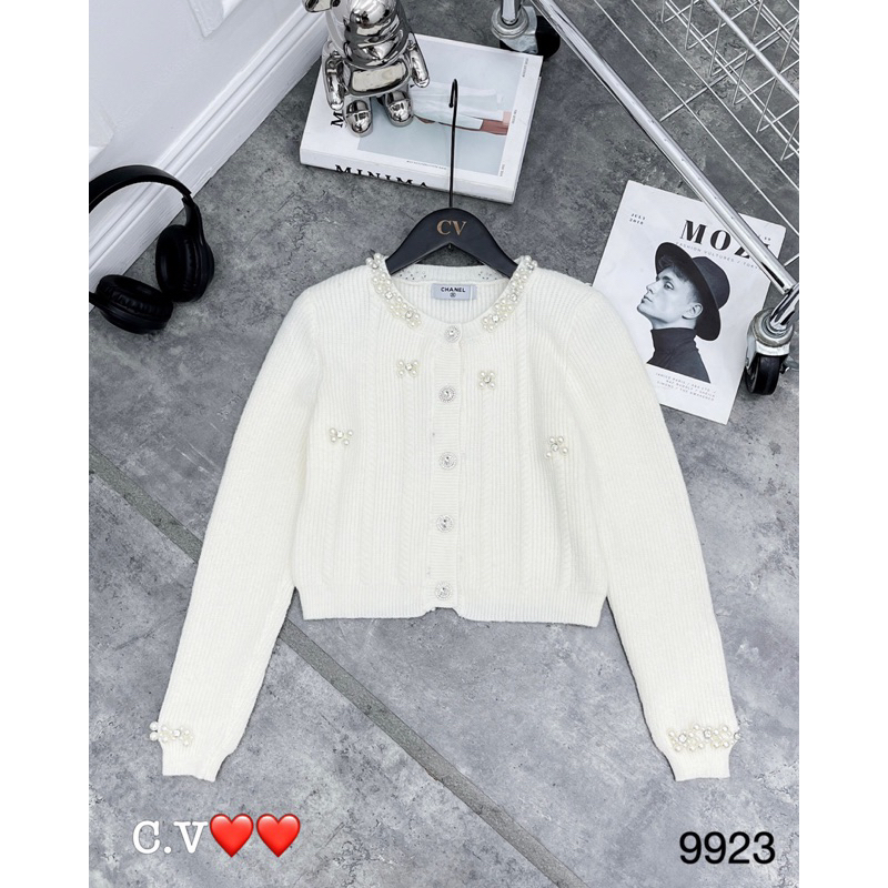 Áo cardigan dài tay đính ngọc QCL1