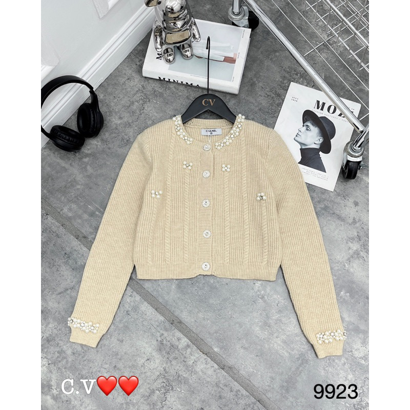 Áo cardigan dài tay đính ngọc QCL1
