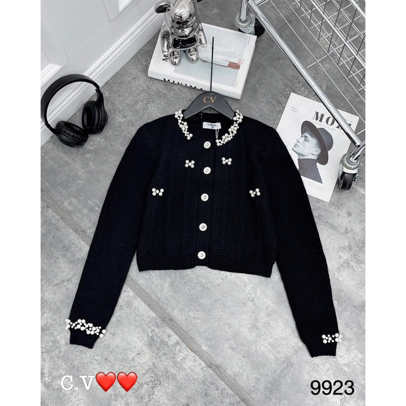Áo cardigan dài tay đính ngọc QCL1