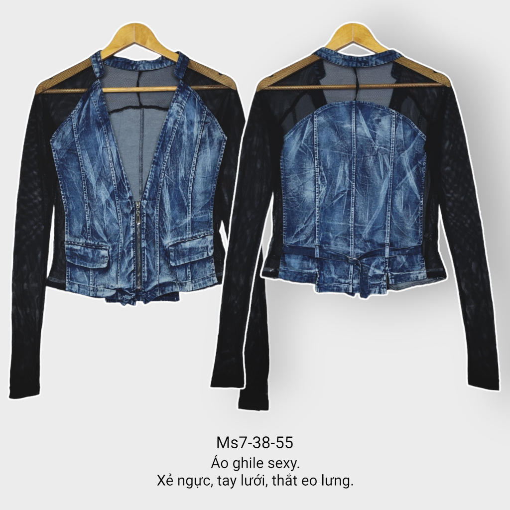 Áo gile  jean unisex 2nd