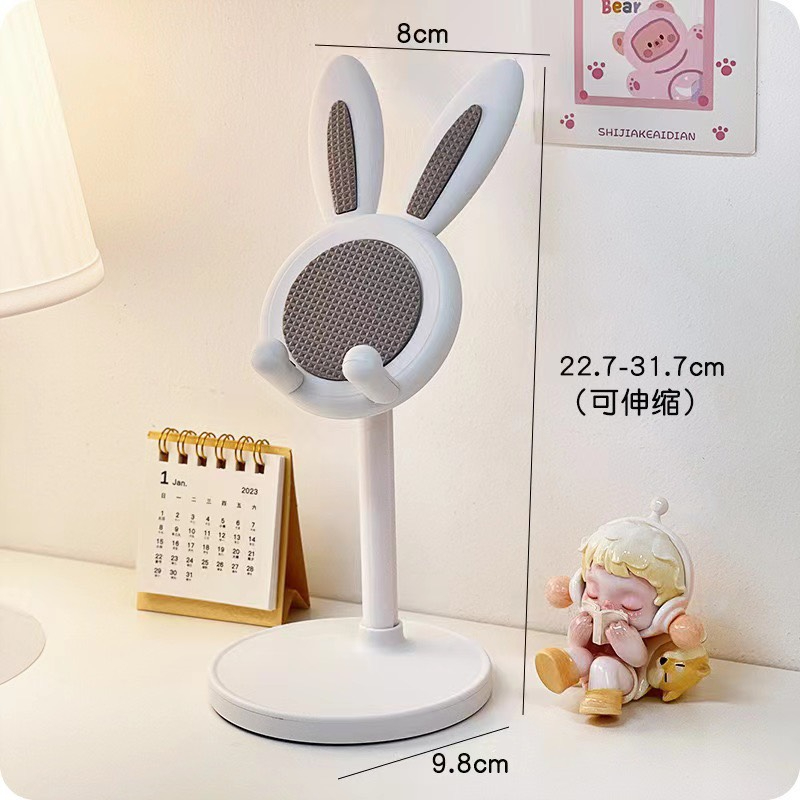 Giá đỡ điện thoại cute hình tai thỏ để bàn xem phim tiện lợi, để điện thoại ipad thỏ xinh xắn nhỏ gọn - chính hãng KYWi