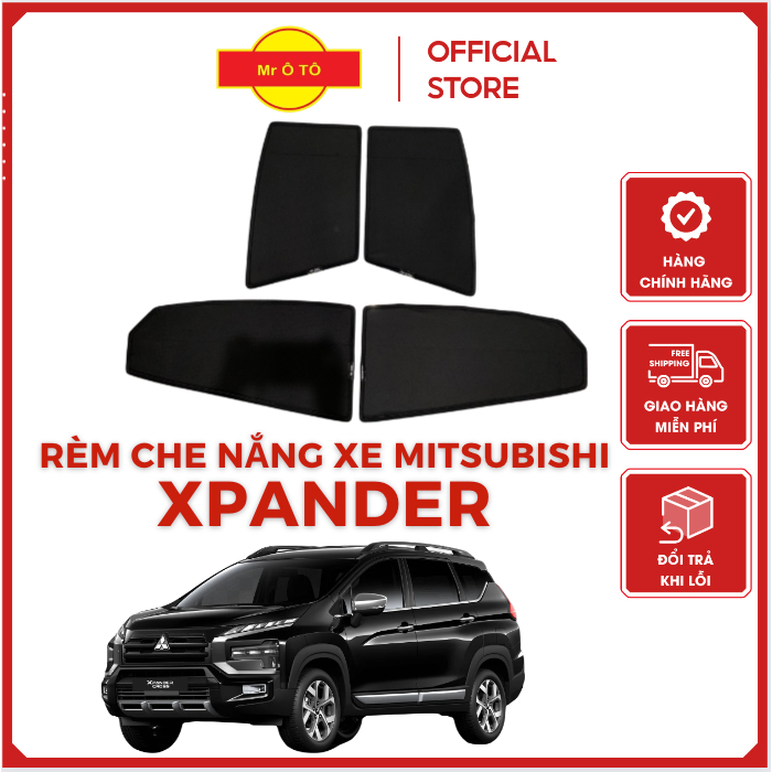 Rèm Che Nắng Xe Mitsubishi Xpander Loại 1 Mr.OTO. Bảo Hành 24 tháng. Cam Kết Chuẩn Khít Theo Xe