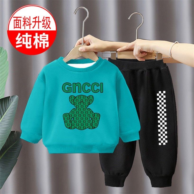 Bộ thu đông, bộ dài tay cho bé hình gấu GNCCI