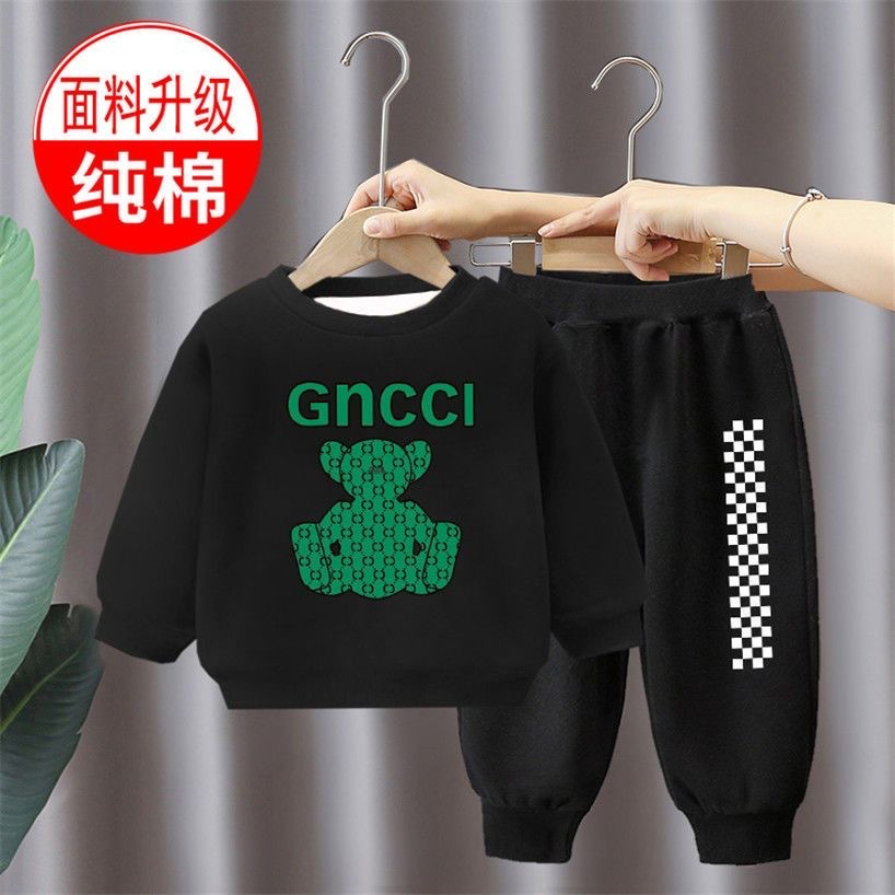 Bộ thu đông, bộ dài tay cho bé hình gấu GNCCI