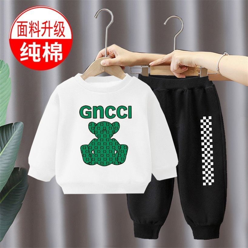 Bộ thu đông, bộ dài tay cho bé hình gấu GNCCI