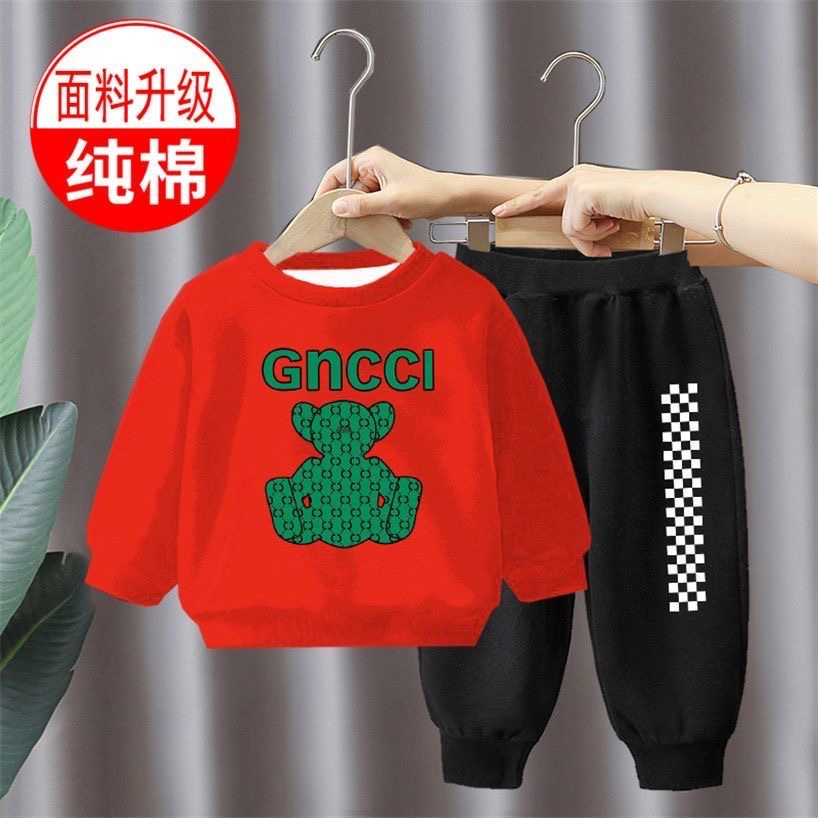 Bộ thu đông, bộ dài tay cho bé hình gấu GNCCI