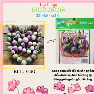 Hạt Giống Cà Pháo Tím Phú Nông 0.5g