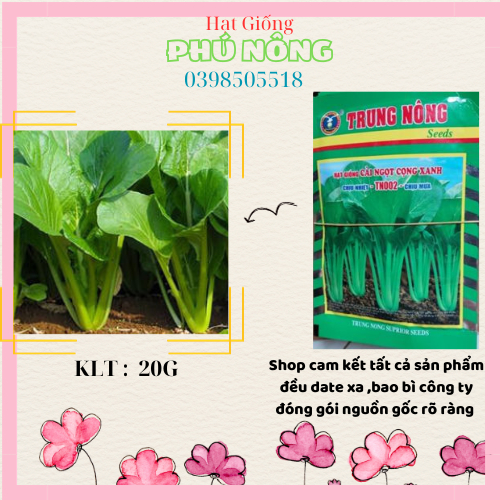 MUA 3 TẶNG 1 CÙNG LOẠI Hạt giống cải ngọt 20gr Trung Nông