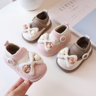 Dép tập đi dép sơ sinh cho Bé Gái 1-3 Tuổi đính kèm Sticker phong cách công chúa, Nhẹ Nhàng đáng yêu cho bé