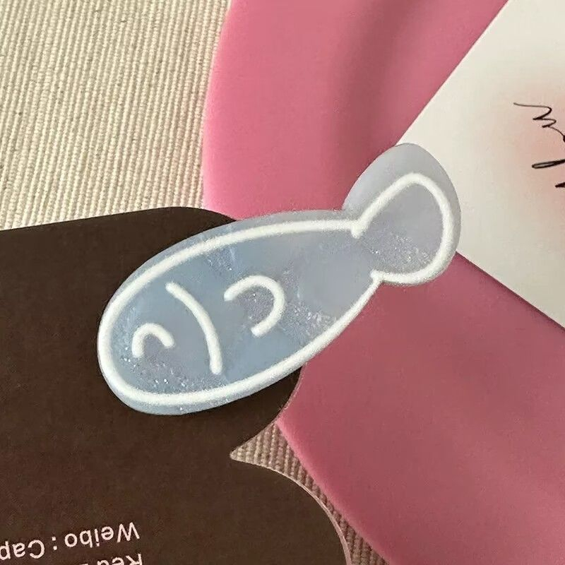Kẹp Tóc Hình Xương Cá Nhỏ Dễ Thương Sáng Tạo Phong Cách Niche Ngọt Ngào