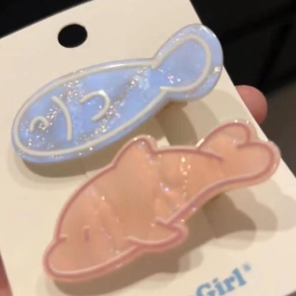 Kẹp Tóc Hình Xương Cá Nhỏ Dễ Thương Sáng Tạo Phong Cách Niche Ngọt Ngào