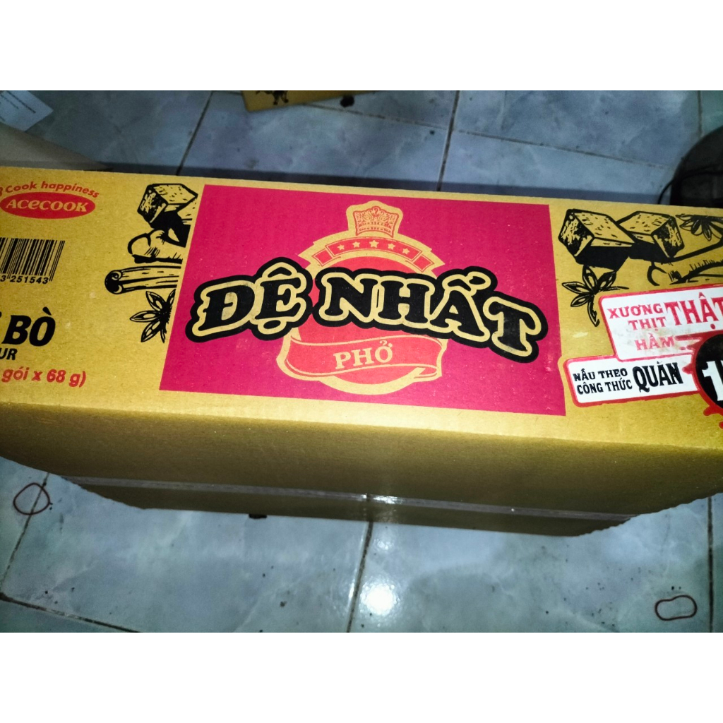 Mì Siukay 7 cấp độ vị hải sản, bò siukay của Acecook gói 128g