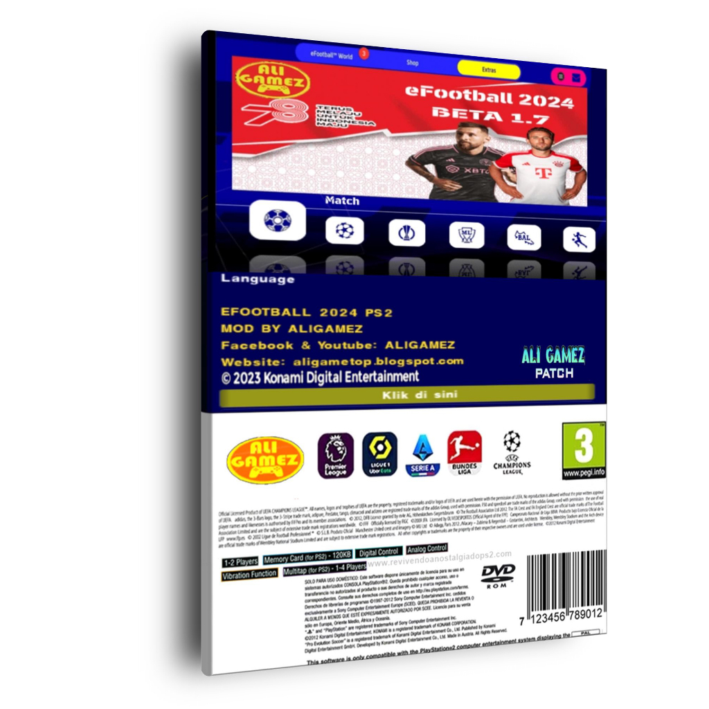 Đĩa game PS2, PES efootball 2024