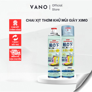 Bình Xịt Khử Mùi Hôi Chân Và Làm Sạch Mùi Giày Ximo Cao Cấp 300ml Loại Bỏ Vi Khuẩn, Ngăn Mồ Hôi Công Nghệ Bạc AG+