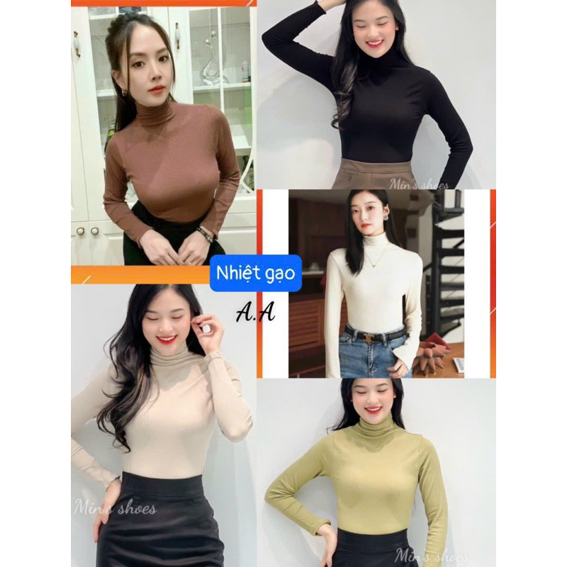 Áo Giữ Nhiệt Gạo Cổ Và Tay Bèo - Áo giữ nhiệt cao cấp full hộp