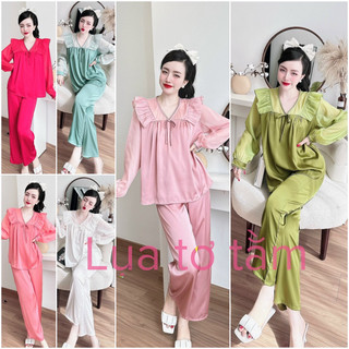[Mẫu mới nhất] Bộ Pijama, lụa ✨LATIN✨ mềm mịn, mát mượt 💯Ảnh thật
