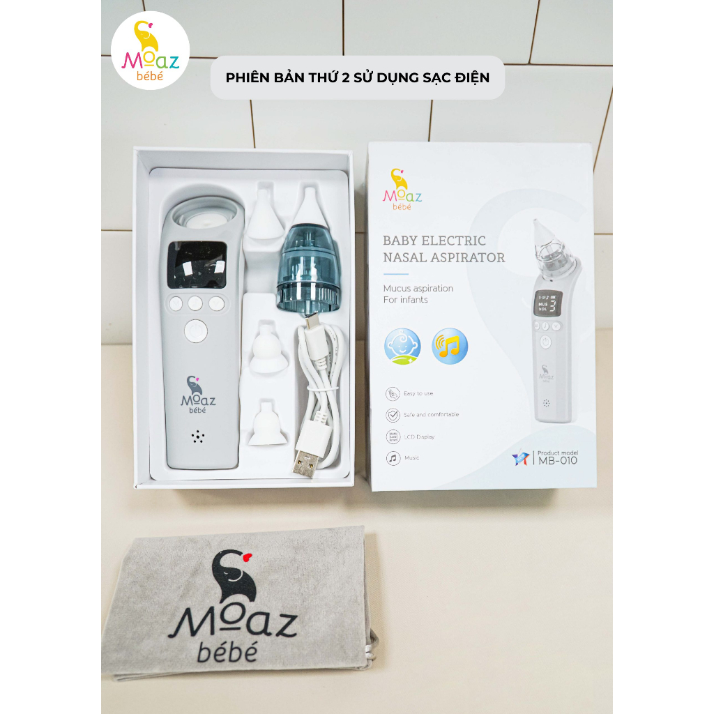 Máy hút mũi điện tử Moaz BéBé MB – 010