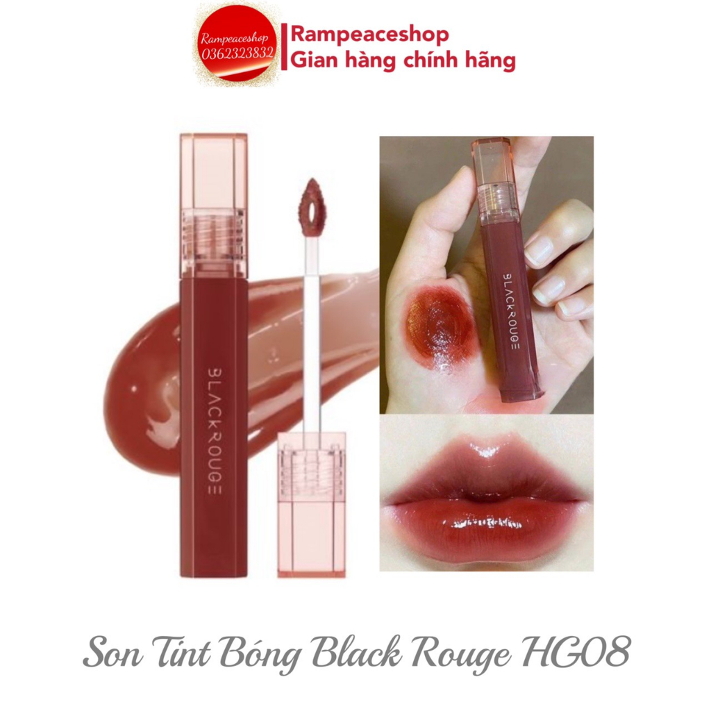 Son Tint Bóng Black Rouge Half N Half Water Glow - HG08