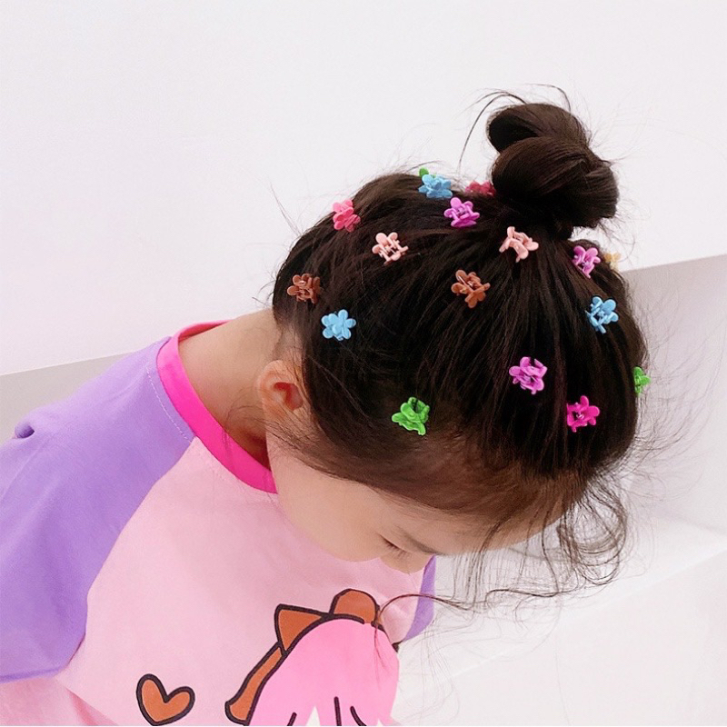 100 Kẹp Tóc Mini Màu Sắc Ngọt Ngào Thời Trang Mùa Hè Cho Bé set kẹp tóc mái kẹp tóc cut