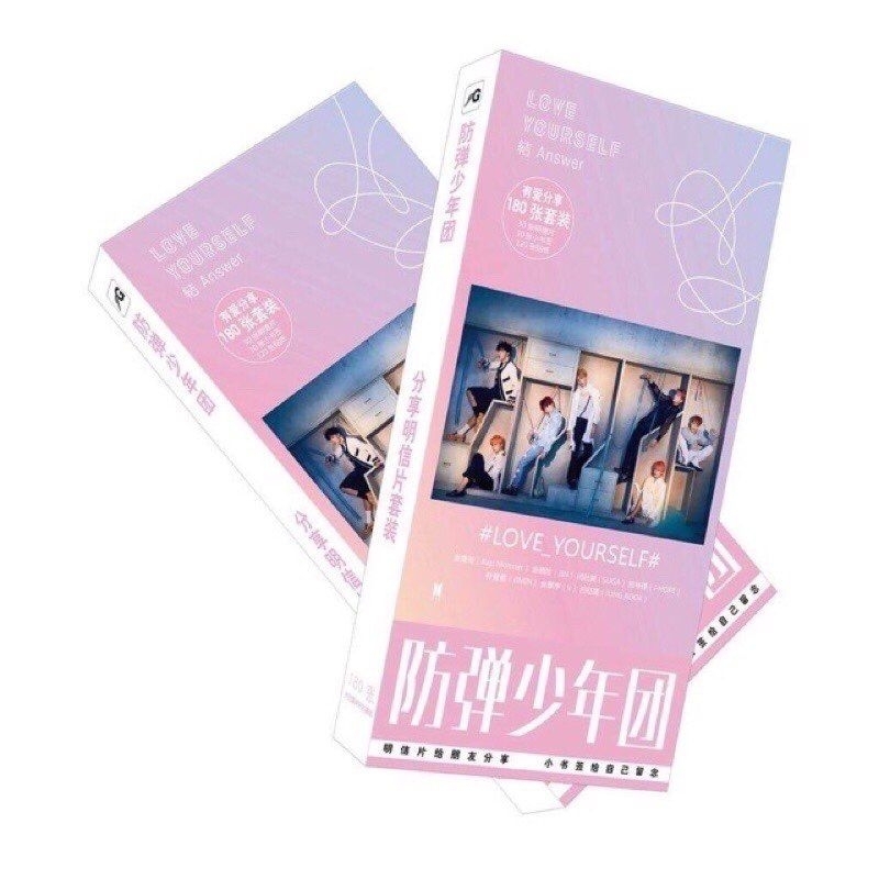 Hộp ảnh postcard kpop BTS, BLACKPINK, GOT7, WANNAONE E.X.O