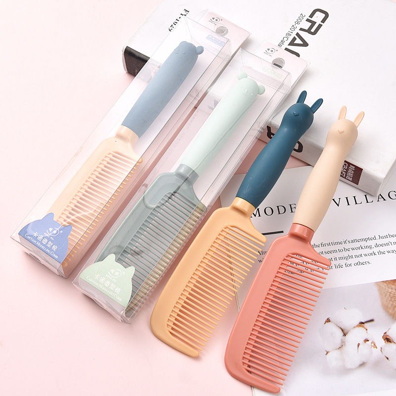 Lược chải tóc có tay cầm hình thú dễ thương chống tĩnh điện