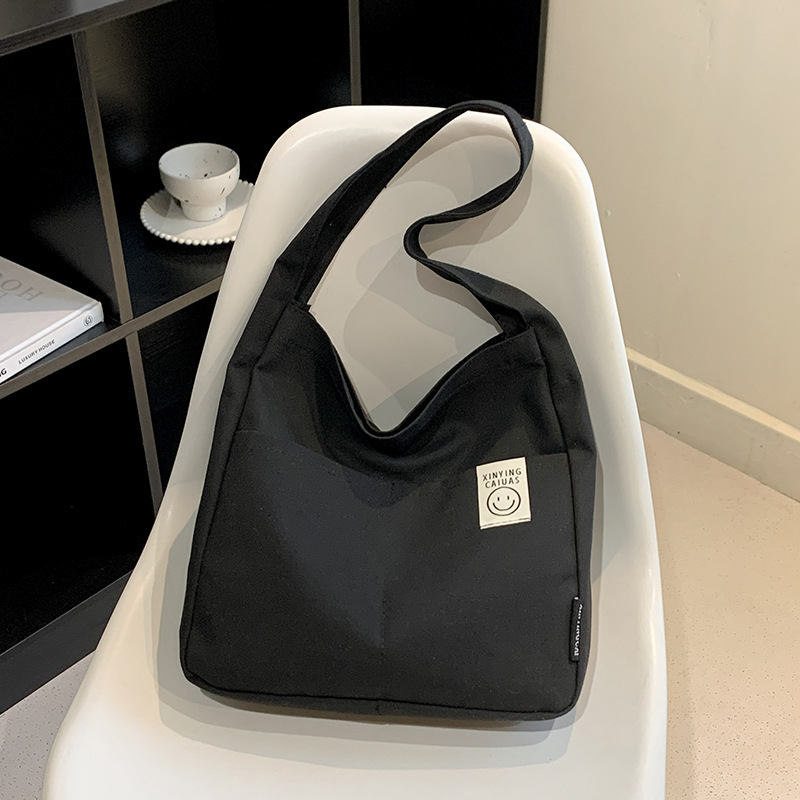 Túi đeo vai tote vải canvas unisex nam nữ đựng sách a4 đi học đi chơi thời trang