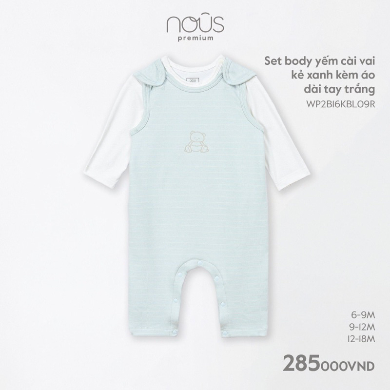 Body Liền Tất Nous Air Dài Cho Bé Trai, Bé Gái Sơ Sinh (Bộ Liền sơ sinh / newborn / NB)