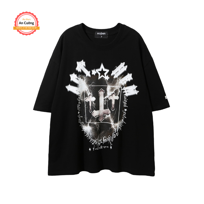 Áo thun nam, áo phông nam tay ngắn cổ tròn chất cotton dày dặn thoáng mát ATN067 - Áo thun An Cường