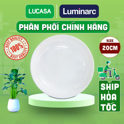 Bộ 6 Đĩa sâu Thủy Tinh Cường Lực Luminarc Diwali Lines 20cm - BOL1662 | Phân Phối Chính Hãng