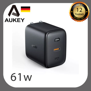 Củ sạc nhanh 61w aukey pa-b2 sạc pd3.0 cho iphone, ipad, macbook