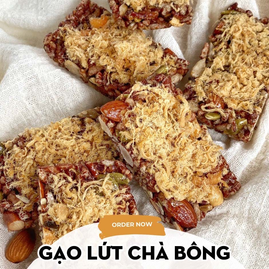 GÓI 300G Thanh Gạo Lứt Chà Bông Ăn Kiêng Healthy, Thanh Ngũ Cốc, Thanh Cơm Lứt Mix Hạt Chà Bông-TGL