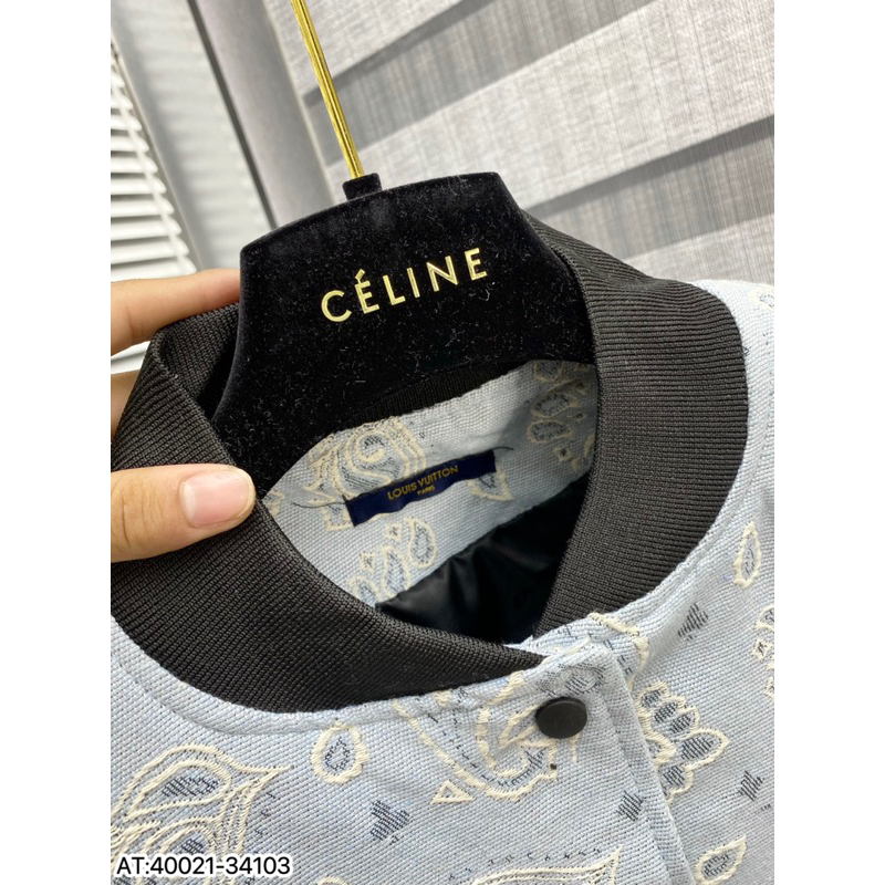 Siêu cấp áo khoác LV ss2023 - hoạ tiết thêu 3D xịn sò