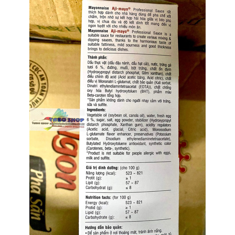 Sốt Mayonnaise hộp 1kg