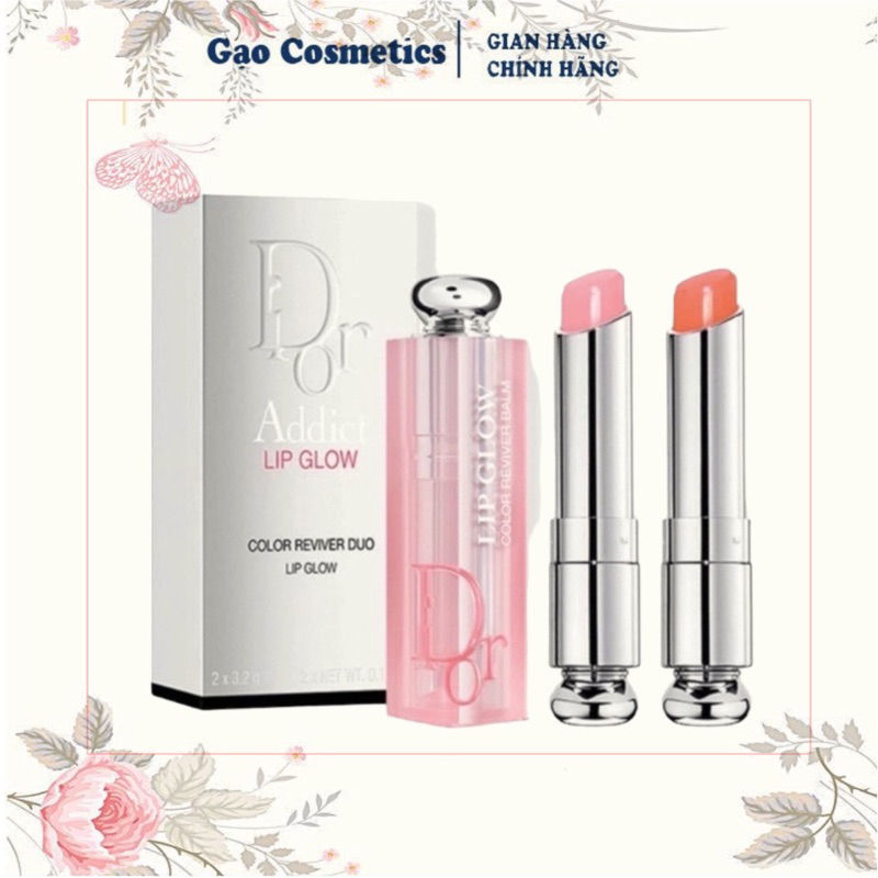 Son Dưỡng Dior Addict Lip Glow 3.2g Dưỡng môi căng mọng màu 001 - 004