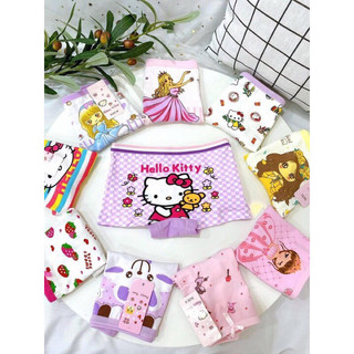 Sỉ set 10 quần chíp đùi cotton 2 đáy quần mặc váy bé gái nhiều mẫu