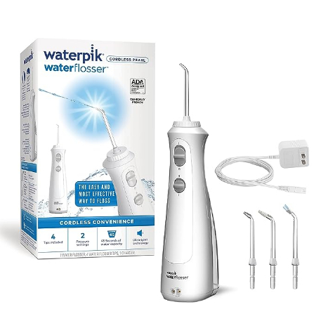 Máy tăm nước cầm tay Waterpik Cordless Plus WP-462 mẫu mới / Cordless Pearl chính hãng BH 12 tháng