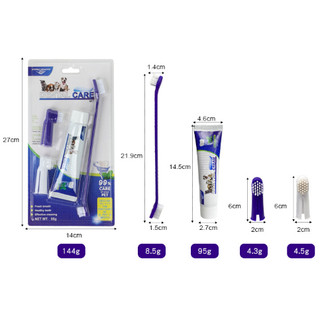 Bộ Bàn Chải Đánh Răng Chăm Sóc Răng Miệng Cho Thú Cưng