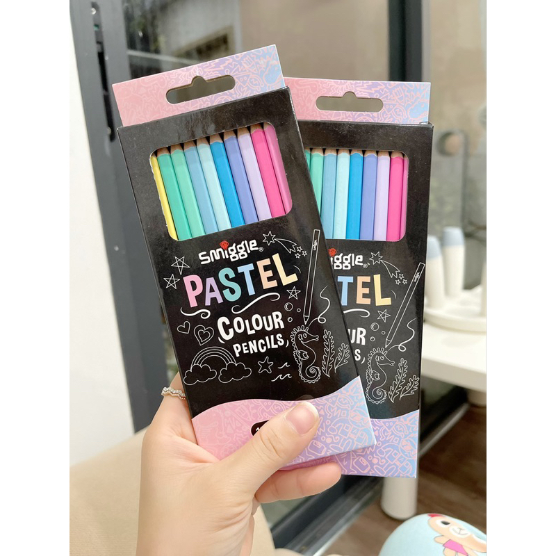 hộp bút chì thơm 12 màu smiggle